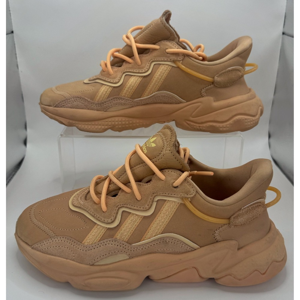 Adidas Ozweego Glow Orange Pale Nude Chunky Sneakers US Men 5.5 Womens 7 FZ1962 - Picture 6 of 8